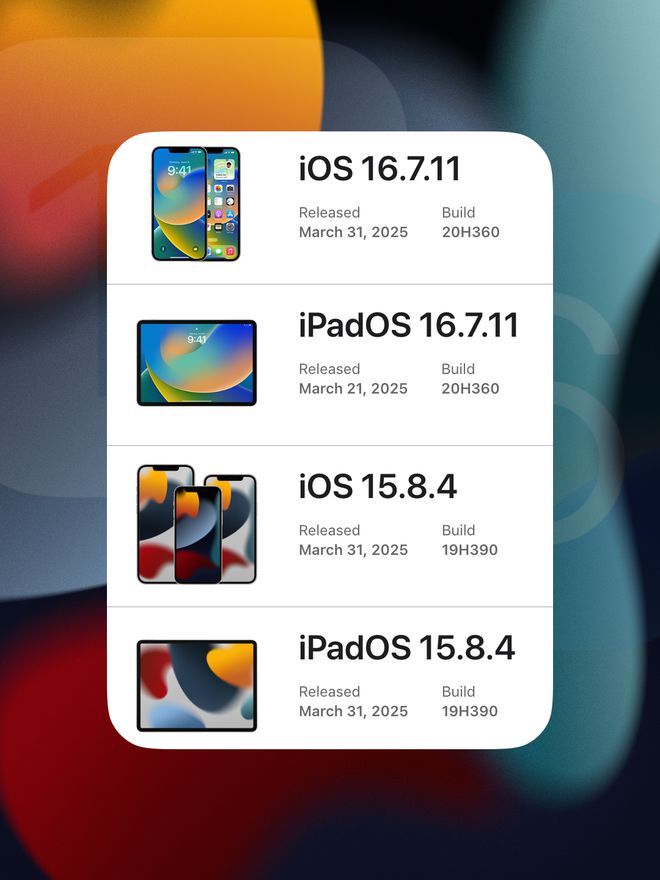 苹果发布iOS 1584、iOS 16711CQ9电子十年前旧款iPhone也能